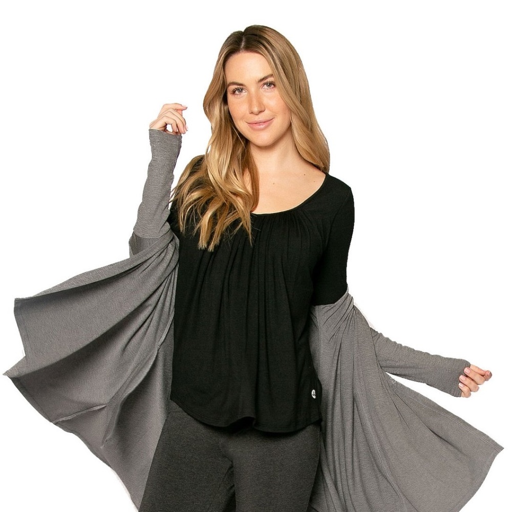 JJWINKS Sweet Dreams Top Ribbed Light Hug Shelf Bra Flutter Sleeve